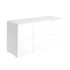 Levede Buffet Sideboard Cabinet Storage Modern High Gloss Cupboard Drawers White 150cm Deals499