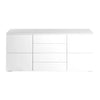 Levede Buffet Sideboard Cabinet Storage Modern High Gloss Cupboard Drawers White 150cm Deals499