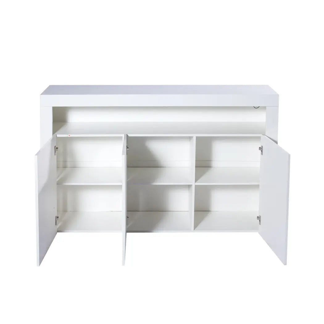 Levede Buffet Sideboard Cabinet Storage Modern High Gloss Furniture White Deals499
