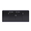 Levede Buffet Sideboard Storage Cabinet Artiss High Gloss Cupboard Drawers Black Deals499
