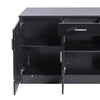 Levede Buffet Sideboard Storage Cabinet Artiss High Gloss Cupboard Drawers Black Deals499