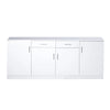Levede Buffet Sideboard Storage Cabinet Artiss High Gloss Cupboard Drawers White Deals499