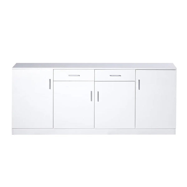 Levede Buffet Sideboard Storage Cabinet Artiss High Gloss Cupboard Drawers White Deals499