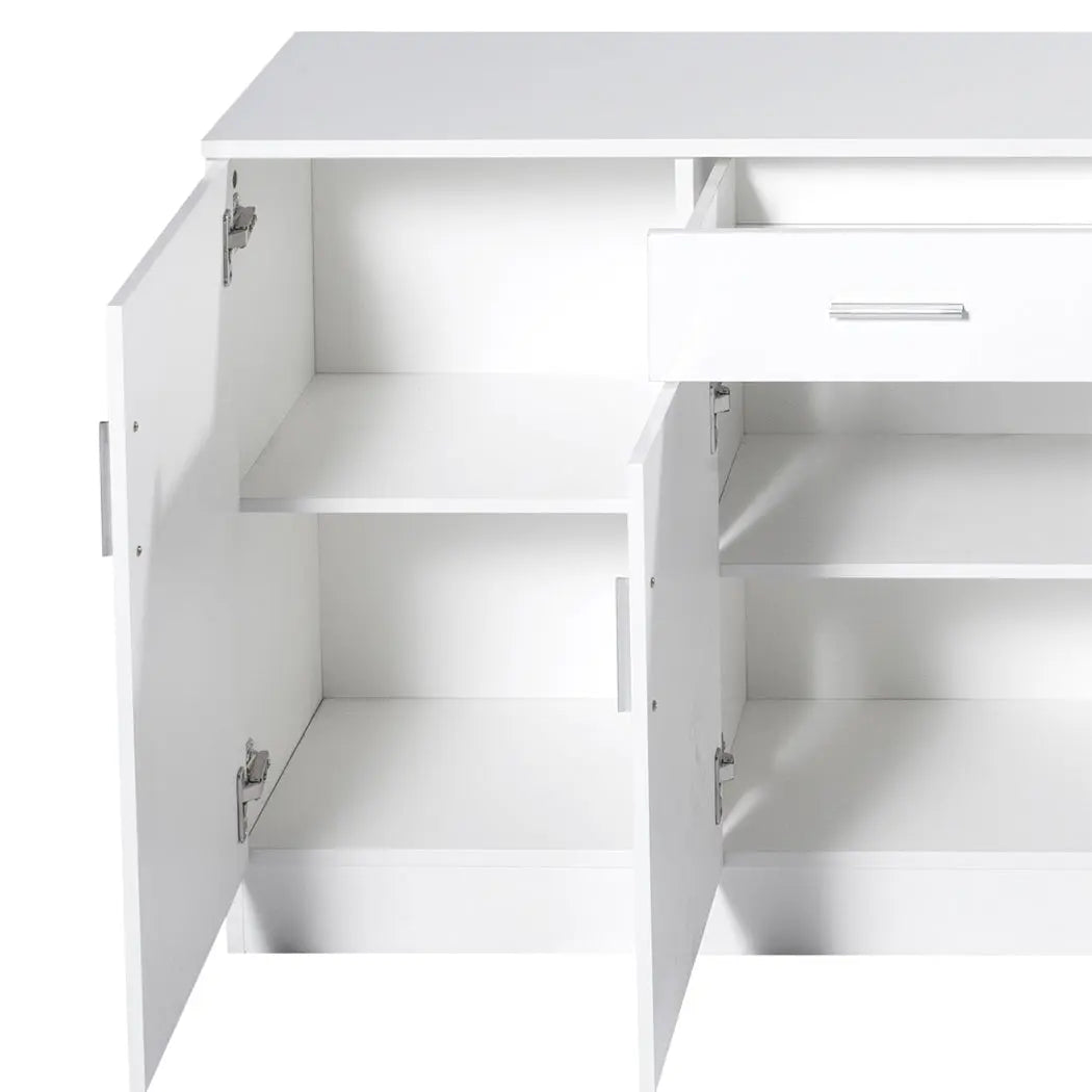 Levede Buffet Sideboard Storage Cabinet Artiss High Gloss Cupboard Drawers White Deals499