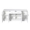 Levede Buffet Sideboard Storage Cabinet Artiss High Gloss Cupboard Drawers White Deals499