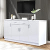 Levede Buffet Sideboard Storage Cabinet Artiss High Gloss Cupboard Drawers White Deals499