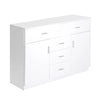 Levede Buffet Sideboard Storage Cabinet Modern High Gloss Cupboard Drawers White Deals499
