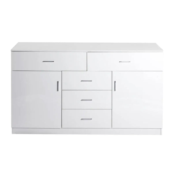 Levede Buffet Sideboard Storage Cabinet Modern High Gloss Cupboard Drawers White Deals499