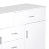 Levede Buffet Sideboard Storage Cabinet Modern High Gloss Cupboard Drawers White Deals499