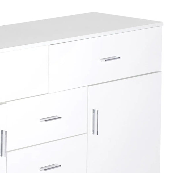 Levede Buffet Sideboard Storage Cabinet Modern High Gloss Cupboard Drawers White Deals499