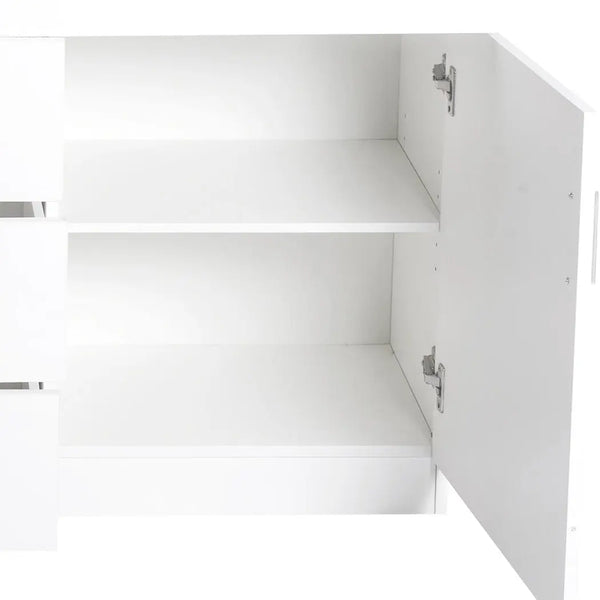 Levede Buffet Sideboard Storage Cabinet Modern High Gloss Cupboard Drawers White Deals499