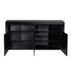 Levede Buffet Sideboard Storage Modern High Gloss Cabinet Cupboard Black Deals499