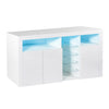 Levede Buffet Sideboard Storage Modern High Gloss Cabinet Cupboard White Deals499
