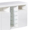 Levede Buffet Sideboard Storage Modern High Gloss Cabinet Cupboard White Deals499