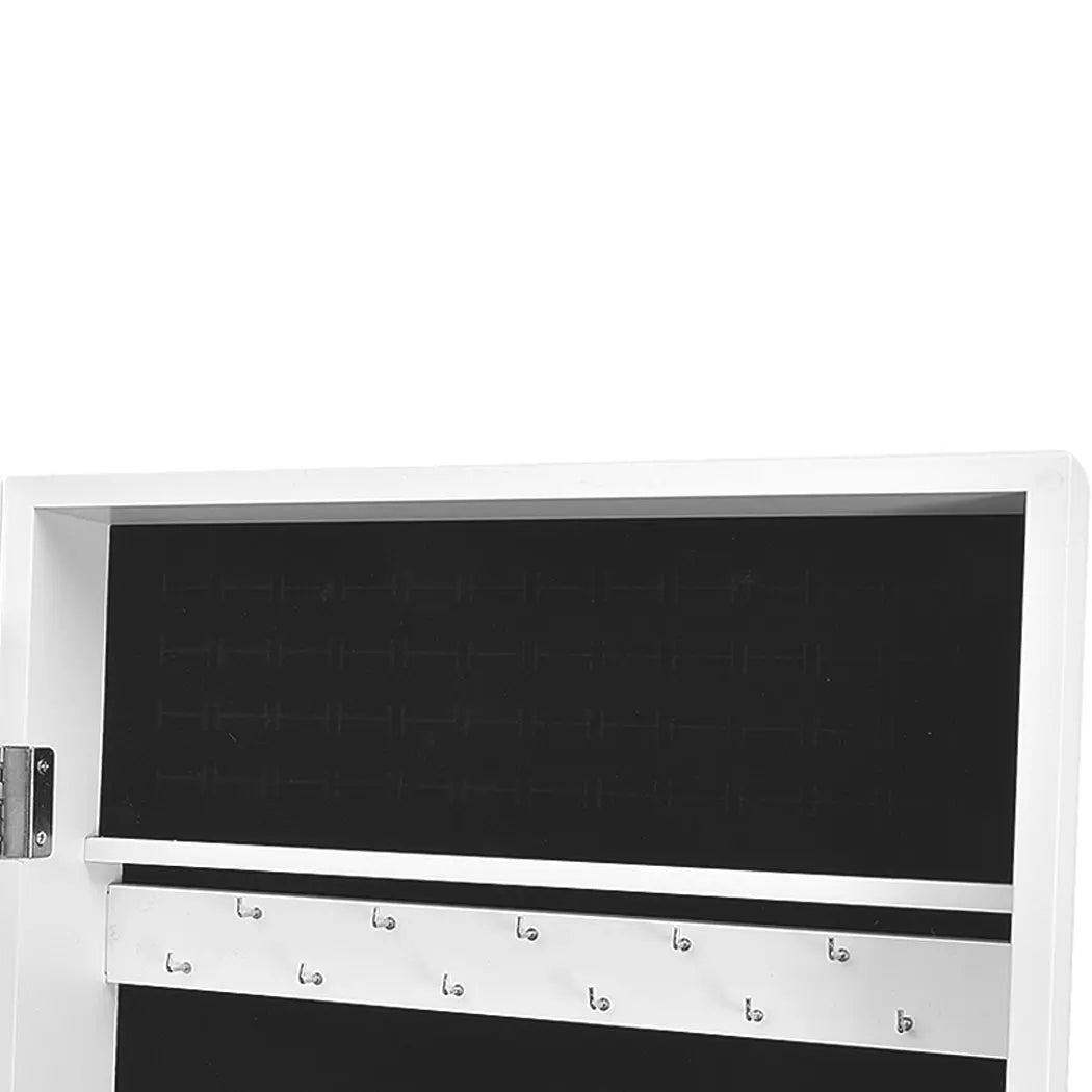 Levede Dual Use Mirrored Jewellery Dressing Cabinet in White Colour Deals499