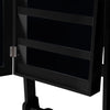 Levede Dual Use Mirrored Jewellery Dressing Cabinet with LED Light Black Colour Deals499