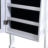 Levede Dual Use Mirrored Jewellery Dressing Cabinet with LED Light White Colour Deals499