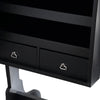 Levede Dual Use Mirrored Jewellery Dressing Cabinet with LED Light in Black Deals499