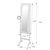 Levede Mirror Jewellery Cabinet Dressing Makeup Jewelry Storage Organiser Wood Deals499