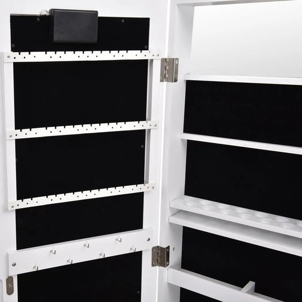 Levede Mirror Jewellery Cabinet Dressing Makeup Jewelry Storage Organiser Wood Deals499