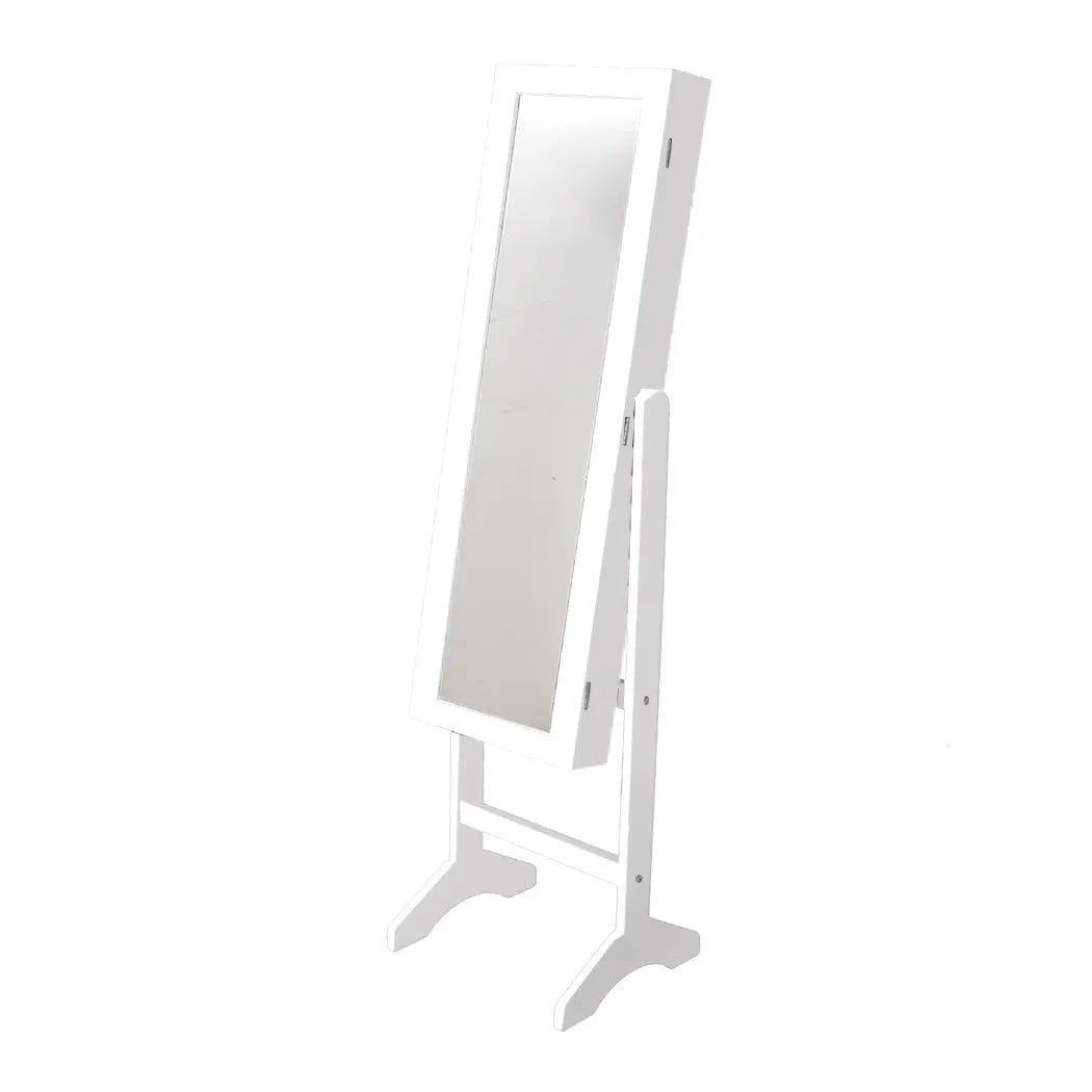 Levede Mirror Jewellery Cabinet Makeup Storage Jewelry Organiser Box Floor Stand Deals499