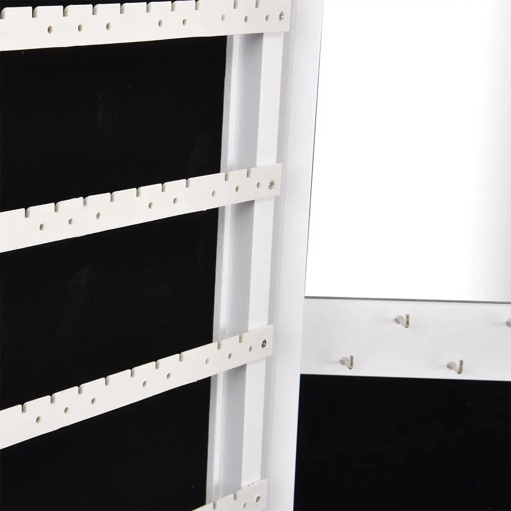 Levede Mirror Jewellery Cabinet Makeup Storage Jewelry Organiser Box Tall Deals499