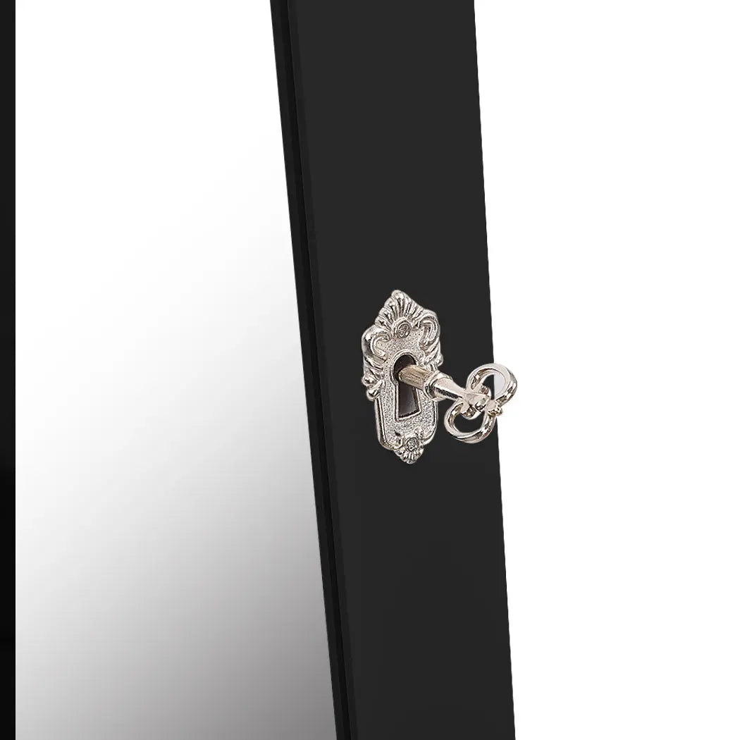 Levede Mirror Jewellery Standing Cabinet Makeup Storage Jewelry Organiser Box Deals499
