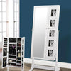 Levede Mirror Two Doors Jewellery Cabinet Makeup Storage Jewelry Organiser Box Deals499