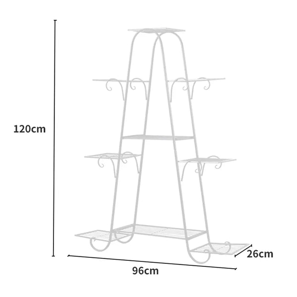 Levede Outdoor Indoor Metal Plant Stand Flower Pots Rack Garden Corner Shelf Deals499