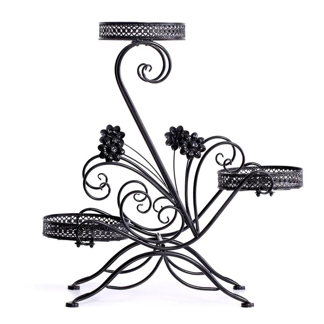 Levede Plant Stand Outdoor Indoor Metal Flower Pots Rack Corner Planter Shelf Deals499