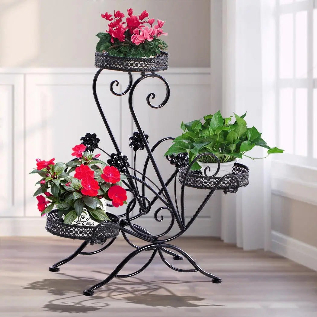 Levede Plant Stand Outdoor Indoor Metal Flower Pots Rack Corner Planter Shelf Deals499