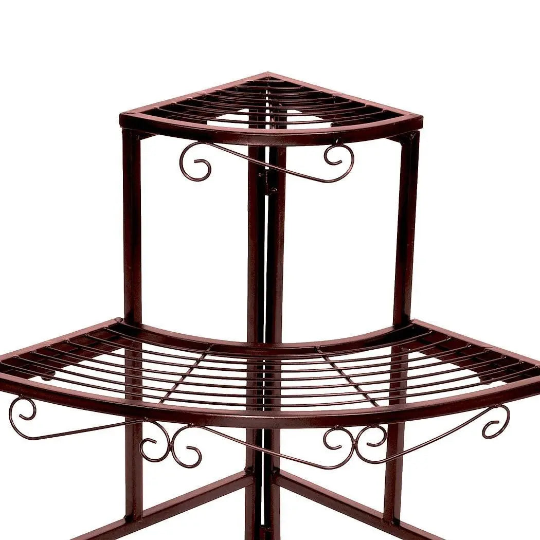 Levede Plant Stand Outdoor Indoor Metal Flower Pots Rack Corner Planter Shelf Deals499