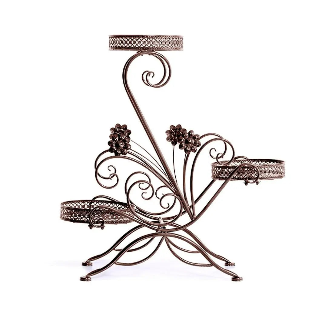 Levede Plant Stand Outdoor Indoor Metal Flower Pots Rack Corner Planter Shelf Deals499