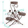 Levede Plant Stand Outdoor Indoor Metal Flower Pots Rack Corner Planter Shelf Deals499
