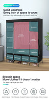 Levede Portable Wardrobe 4 Drawers Storage Cabinet Organiser With Shelves Deals499