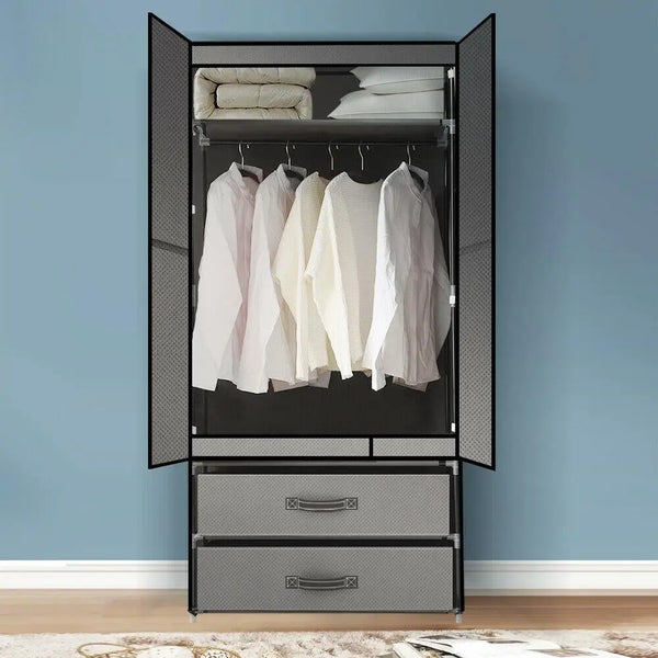 Levede Portable Wardrobe Clothes Closet Storage Cabinet Organiser Unit Shelf Deals499
