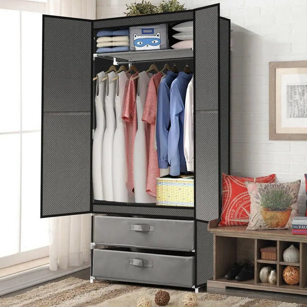 Levede Portable Wardrobe Clothes Closet Storage Cabinet Organiser Unit Shelf Deals499