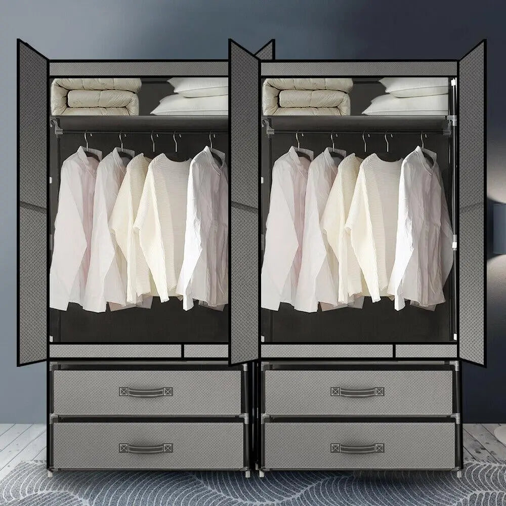 Levede Portable Wardrobe Clothes Closet Storage Cabinet Organiser Unit Shelf Deals499