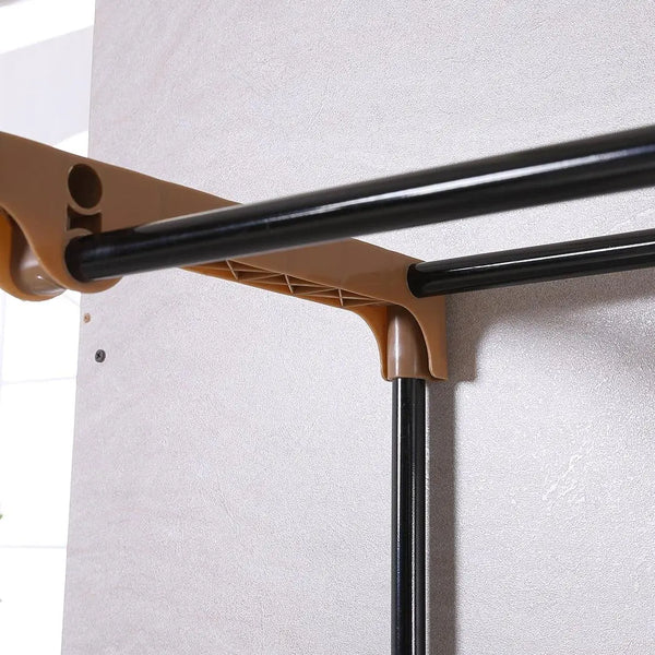 Levede Portable Wardrobe Clothes Closet Storage Cabinet Organiser With Rail Deals499