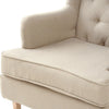 Levede Rocking Chair Chairs Armchair Fabric Lounge Recliner Feeding Rocker Beige Deals499