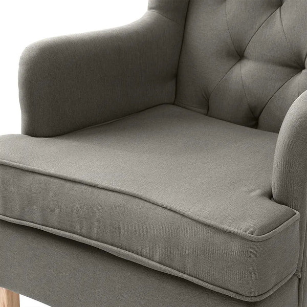 Levede Rocking Chair Lounge Chairs Baby Feeding Armchair Recliner Fabric Sofa Deals499