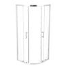 Levede Shower Screen Screens Door Seal Enclosure Glass PanelCurved800x800x1900mm Deals499