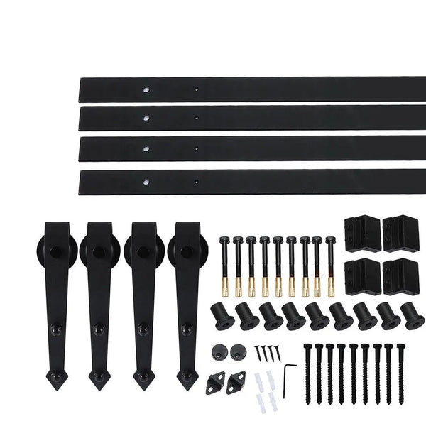 Levede Sliding Barn Door Hardware Track Set 3.66M Antique Classic Roller Kit Deals499