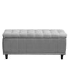 Levede Storage Ottoman Blanket Box Fabric Large Rest Chest Toy Foot Stool Grey Deals499