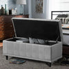 Levede Storage Ottoman Blanket Box Fabric Large Rest Chest Toy Foot Stool Grey Deals499