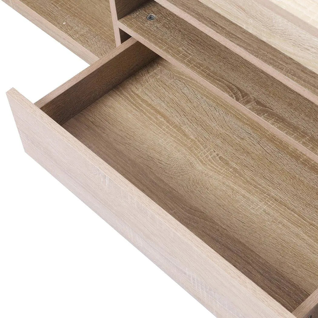 Levede TV Cabinet Entertainment Unit Stand RGB LED Furniture Wooden Shelf 180cm Deals499