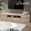 Levede TV Cabinet Entertainment Unit Stand RGB LED Furniture Wooden Shelf 200cm Deals499