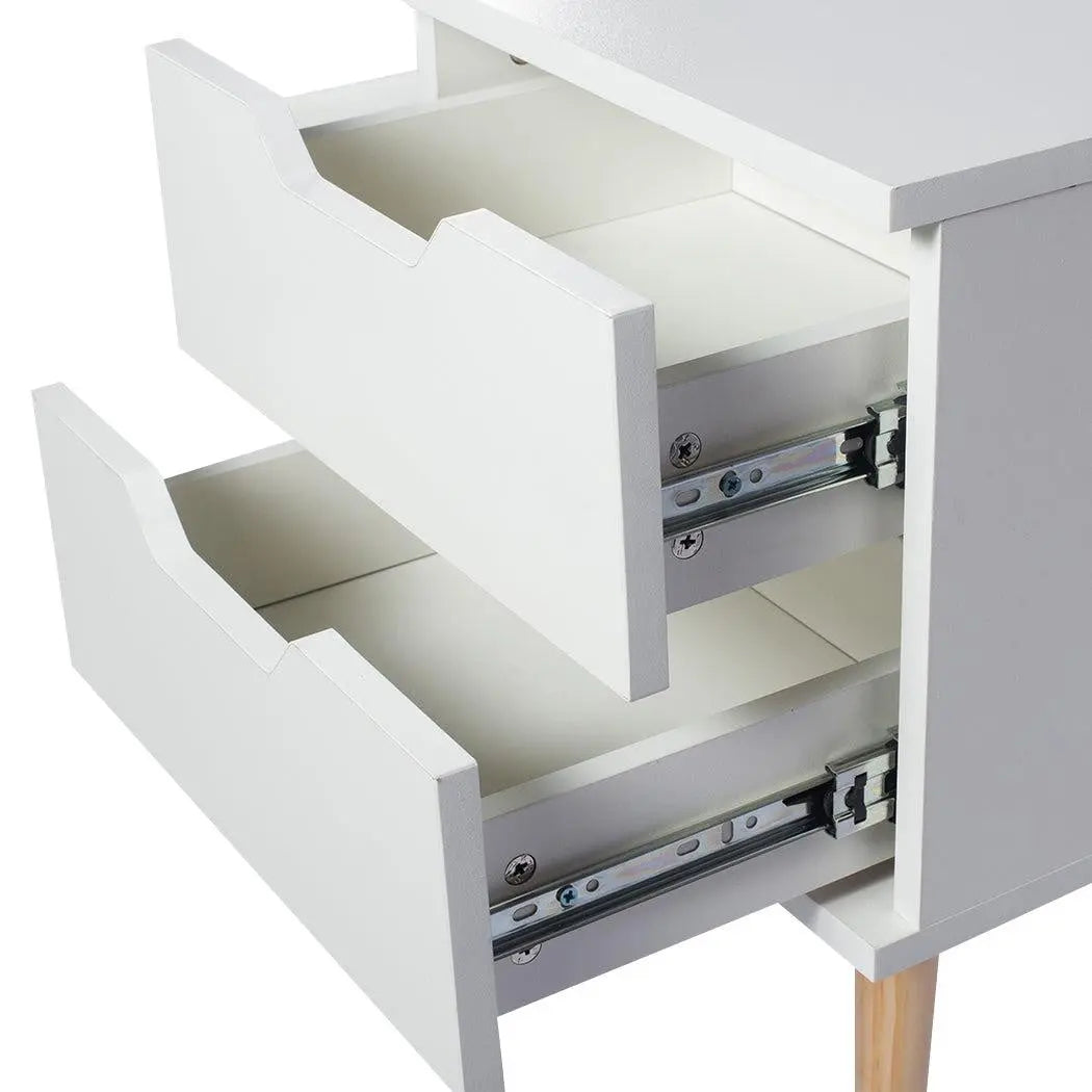 Levede TV Cabinet Entertainment Unit Stand Storage Drawers Wooden Shelf White Deals499
