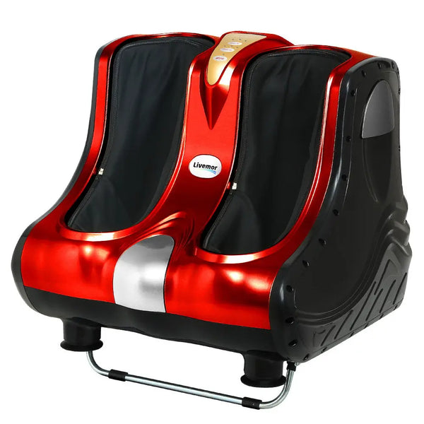Livemor Foot Massager Shiatsu Ankle Calf Leg Massagers Circulation Enhancer Red Deals499