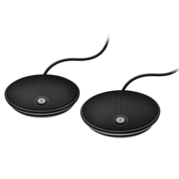 Logitech Group Expansion Microphones for Video & Audio Meeting Conferencing Add-on mics for Medium-Large Groups 989-000173 989-000171 LOGITECH